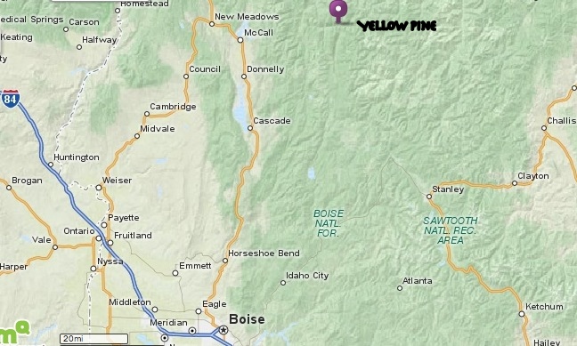 Yellow Pine Idaho Map The History Of Yellow Pine, Idaho And Its Backcountry Environs